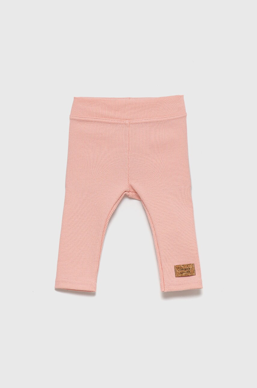 Jamiks leggins copii citrone culoarea roz, material neted