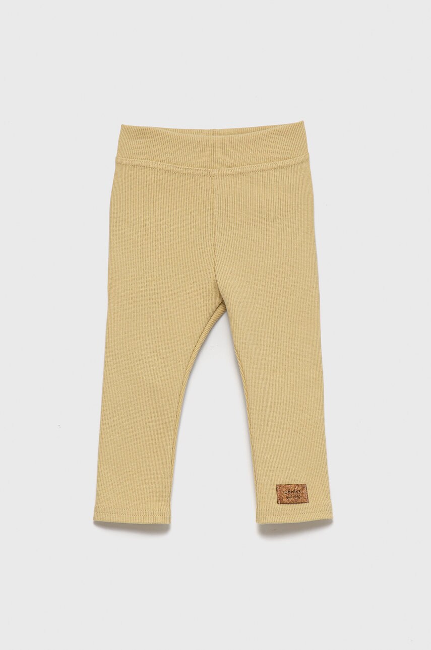 Jamiks leggins copii granadilla culoarea verde, material neted