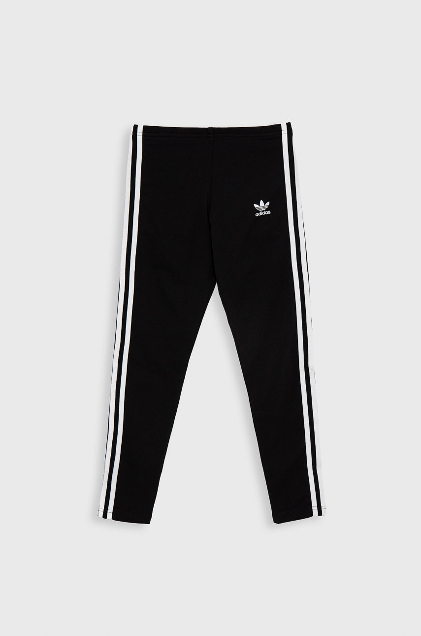 Adidas Originals Leggins copii HD2025 culoarea negru, cu imprimeu