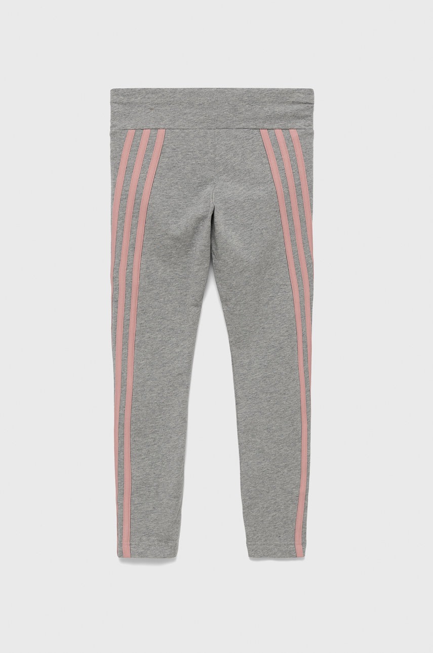 

Детские леггинсы adidas Performance HD4368 цвет серый с аппликацией
