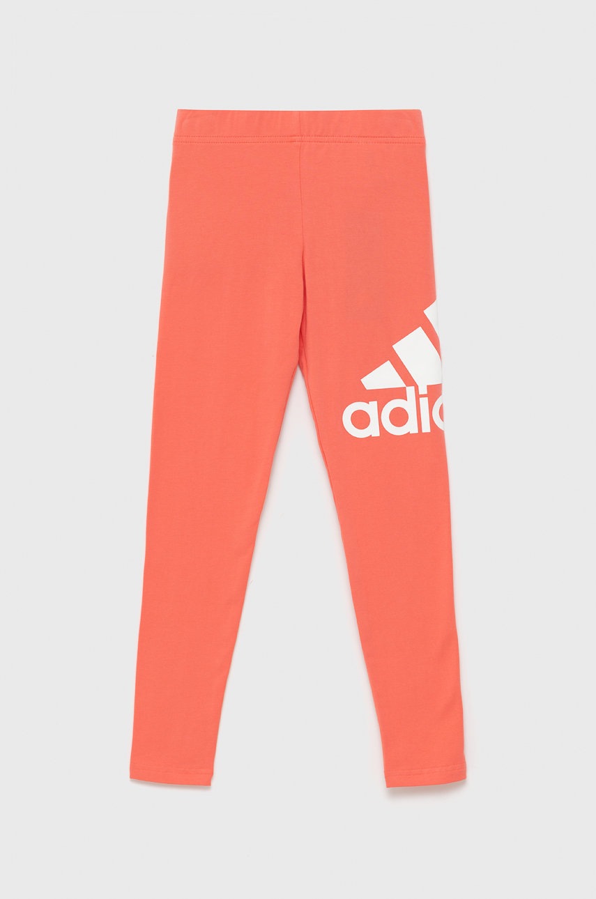 adidas Performance leggins copii HE1986 culoarea roz, cu imprimeu