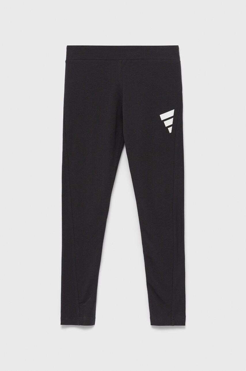 Adidas Performance leggins copii h59657 culoarea negru, cu imprimeu