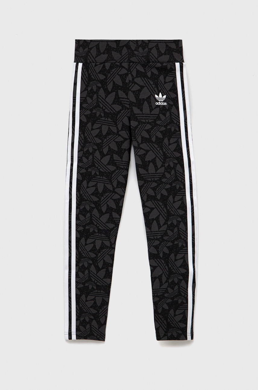 

Детски клин adidas Originals HF4871 в черно с десен, Черен
