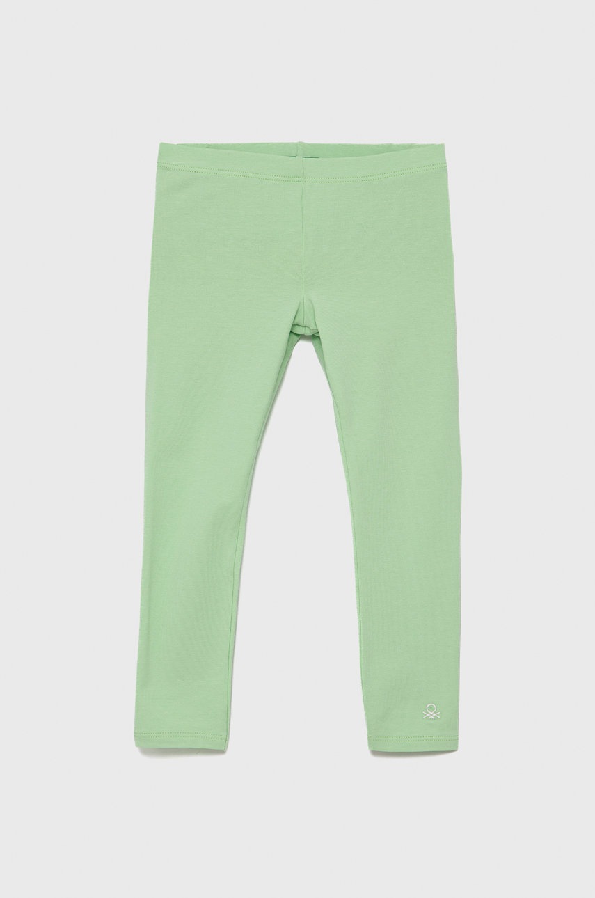

Детски клин United Colors of Benetton в зелено с изчистен дизайн, Зелен