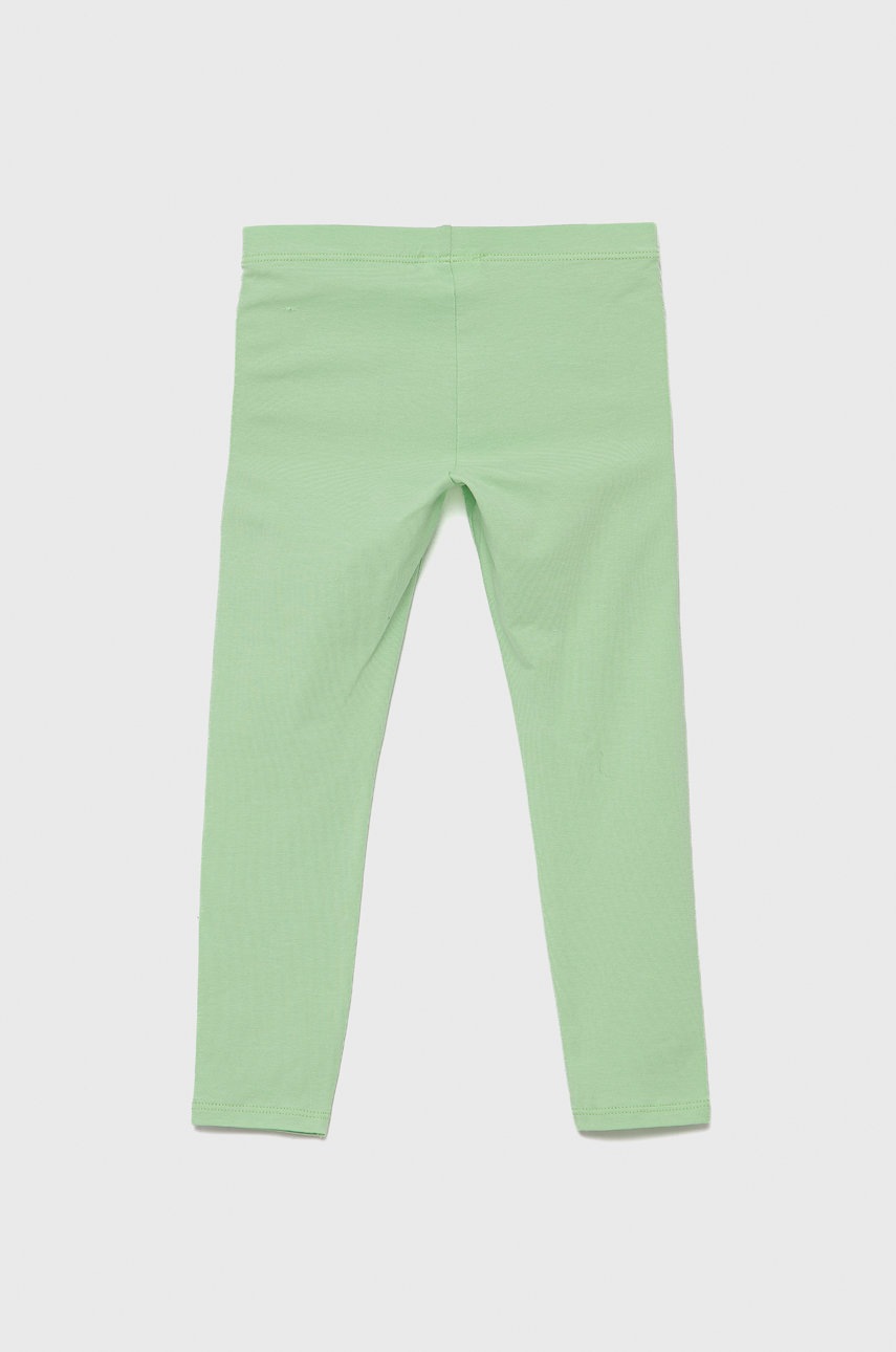 

Детские леггинсы United Colors of Benetton цвет зелёный гладкие
