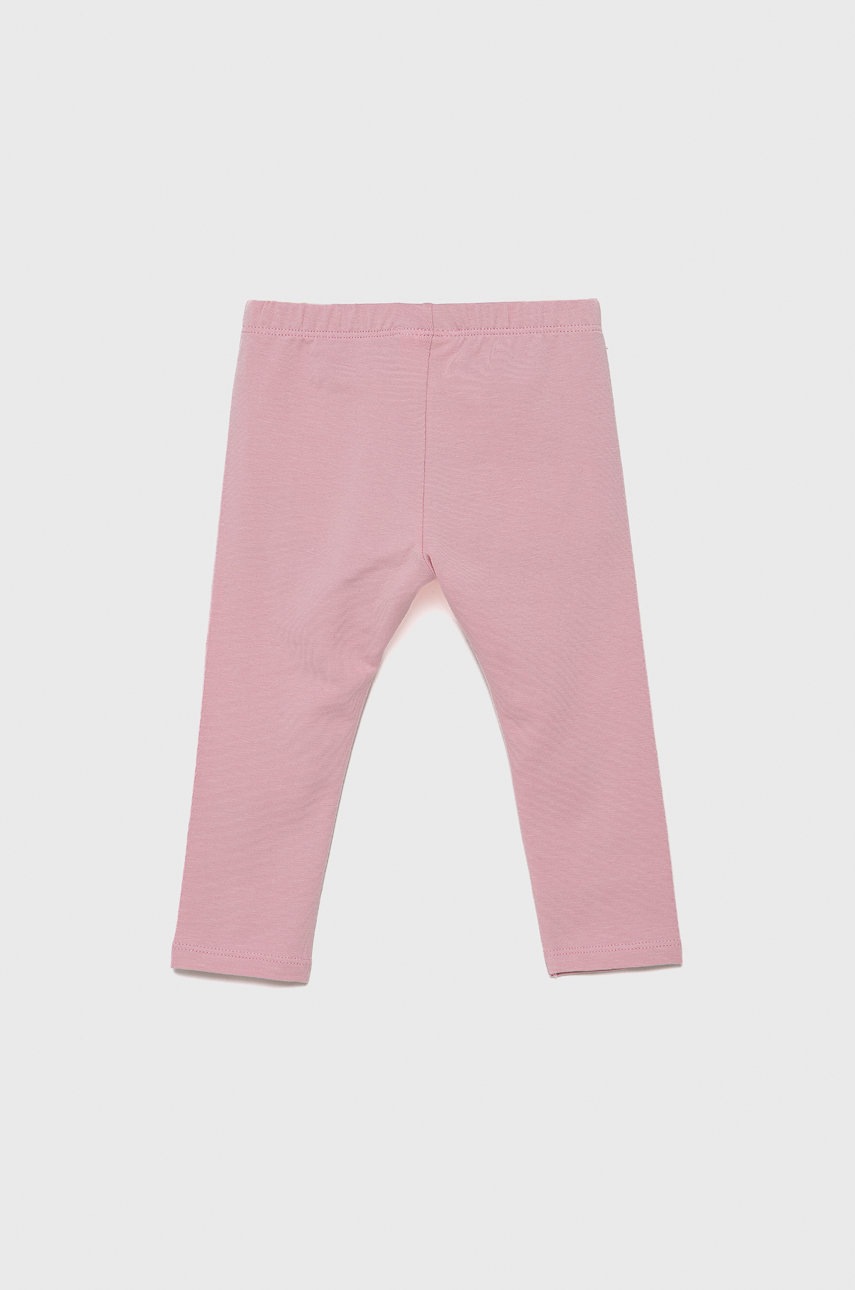 

Детские леггинсы United Colors of Benetton цвет розовый гладкие