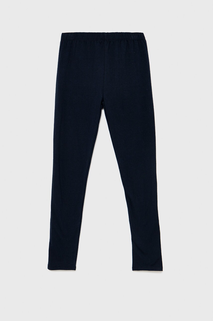 Gap leggins copii culoarea albastru marin, neted