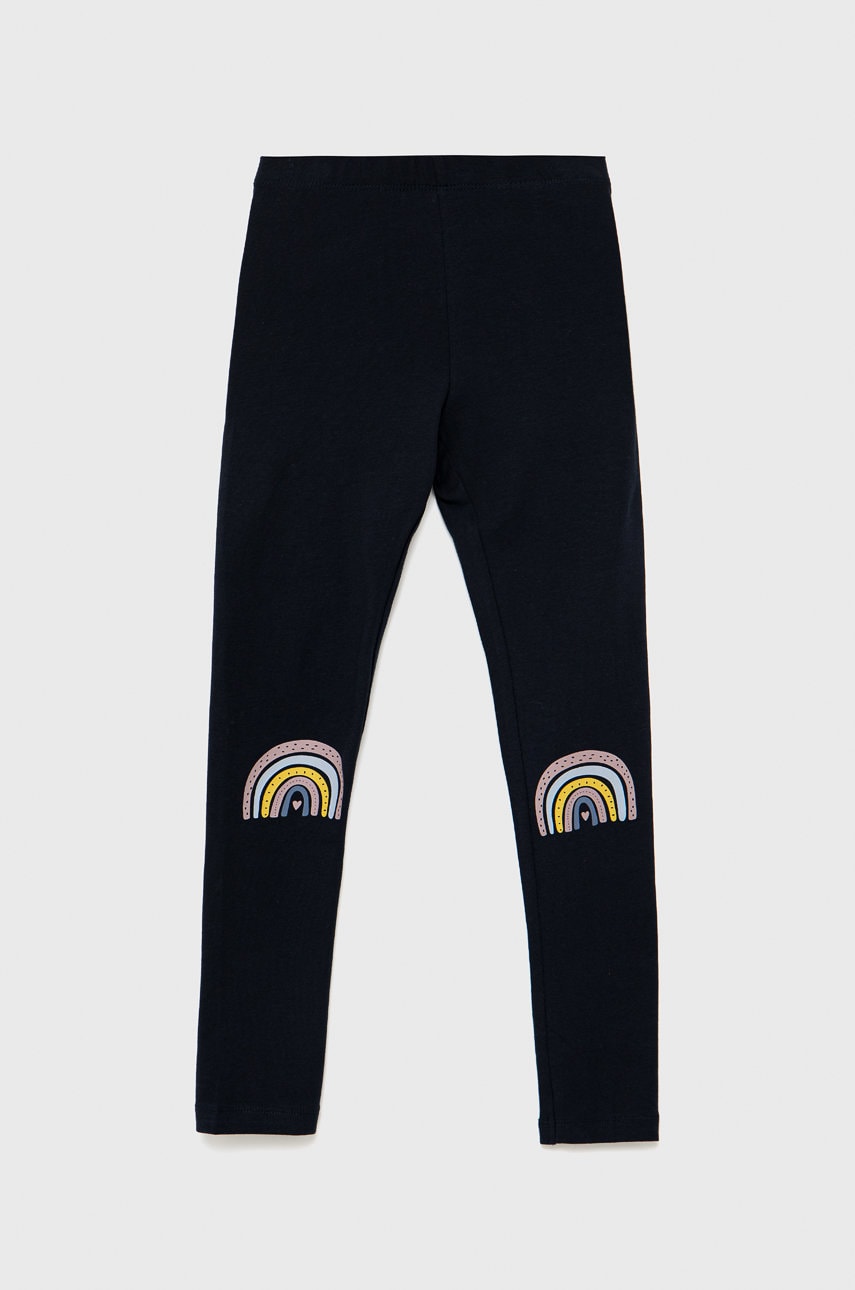 Name It leggins copii culoarea albastru marin, cu imprimeu