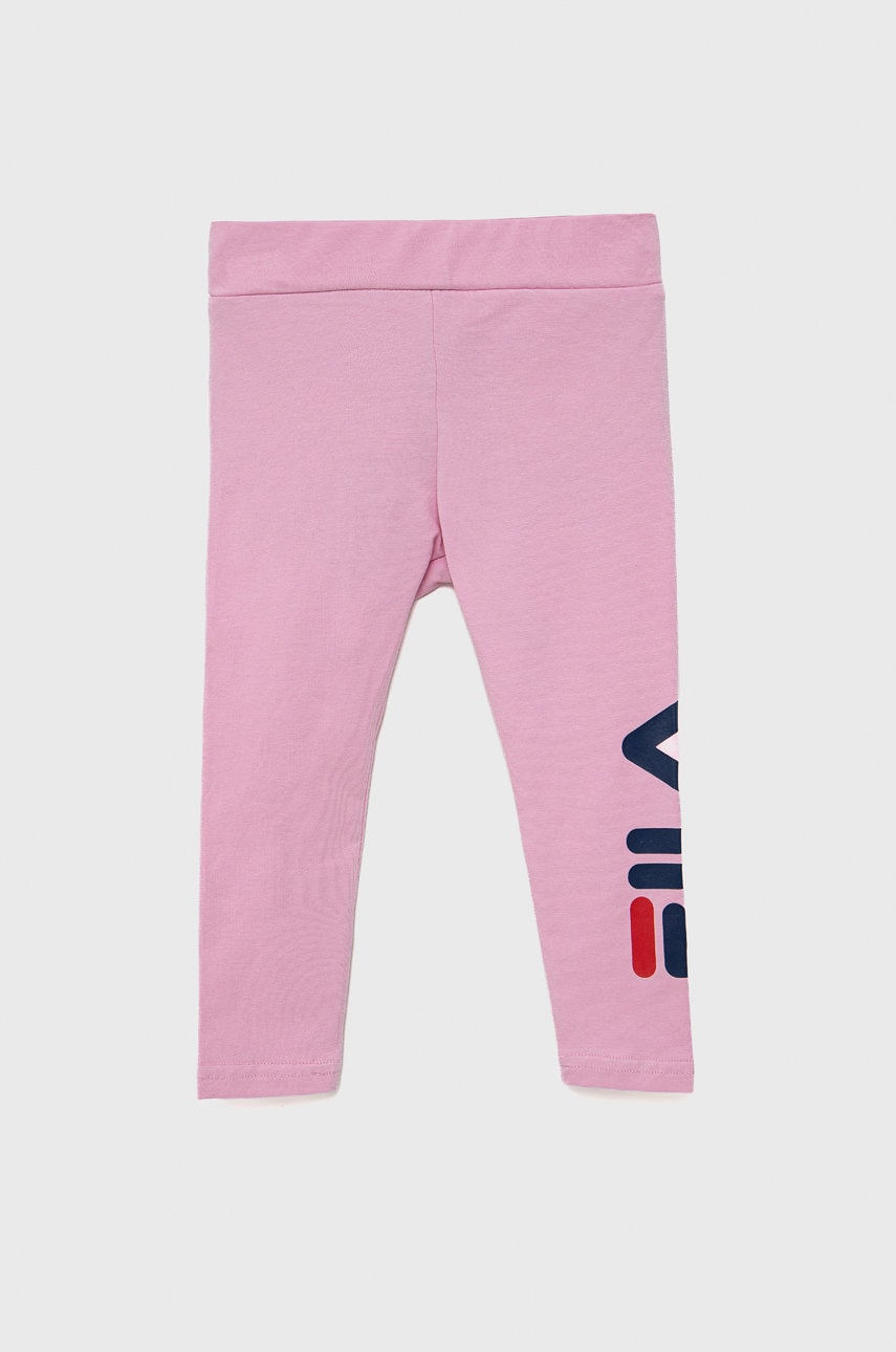 Fila leggins copii culoarea roz, cu imprimeu