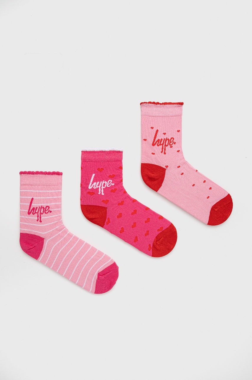 

Детские носки Hype (3-pack) цвет фиолетовый