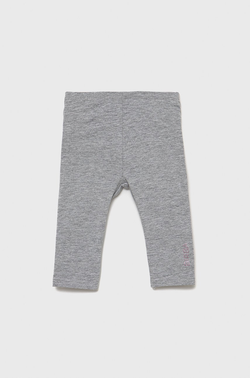 Birba&trybeyond leggins copii culoarea gri, neted