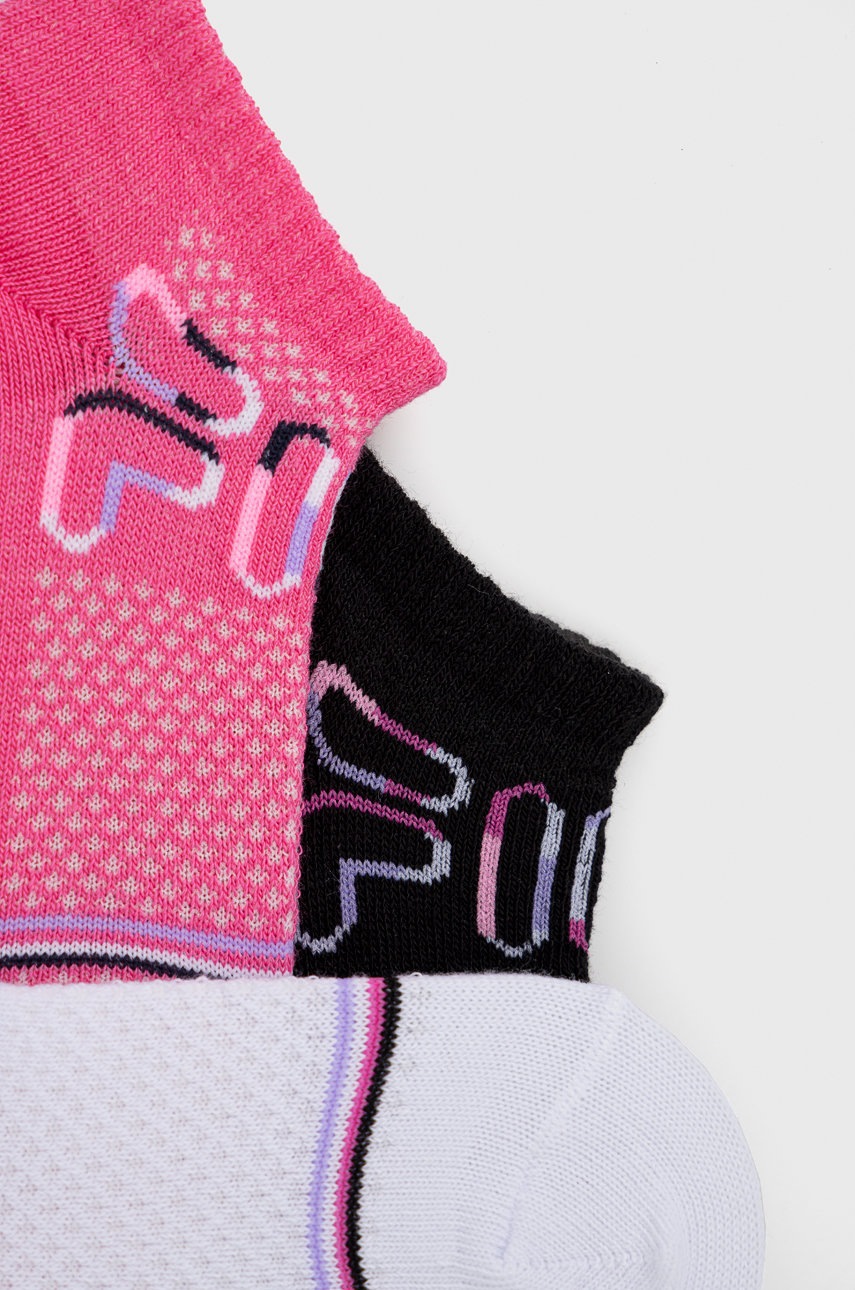 

Детские носки Fila (3-pack) цвет розовый