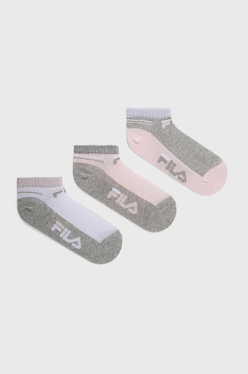 

Детски чорапи Fila (3-pack) в розово, Розов