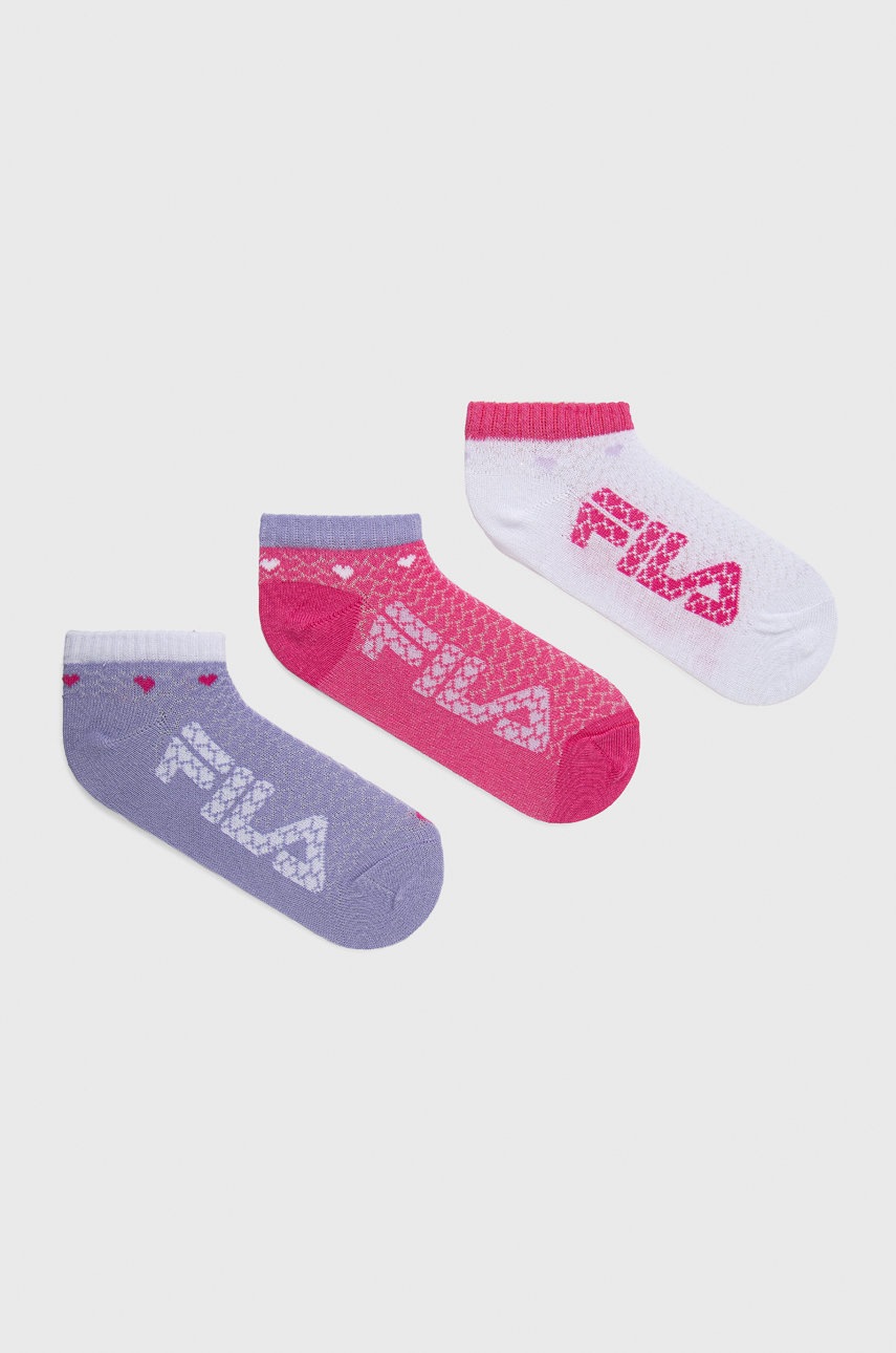 

Детски чорапи Fila (3-pack) в розово, Розов