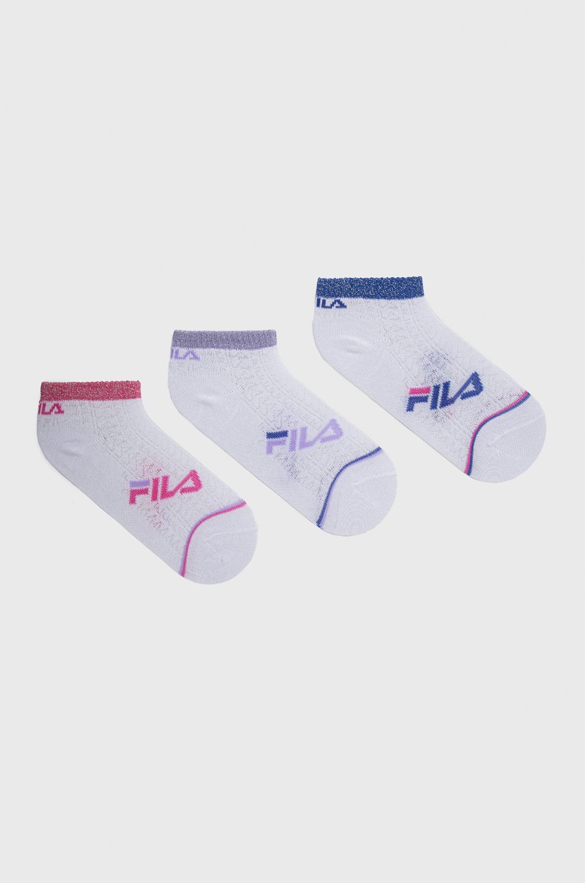 

Детски чорапи Fila (3-pack) в бяло, Бял