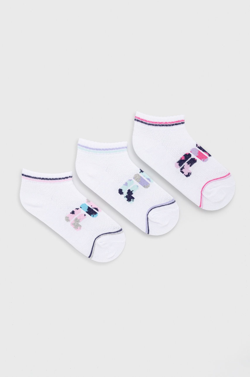 

Детски чорапи Fila (3-pack) в бяло, Бял