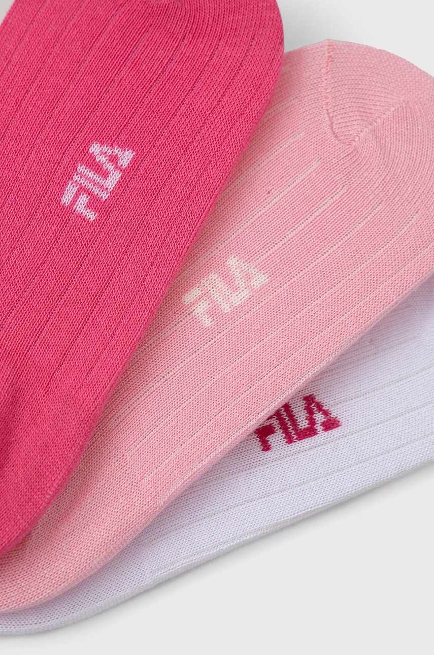 

Детские носки Fila (3-pack) цвет розовый