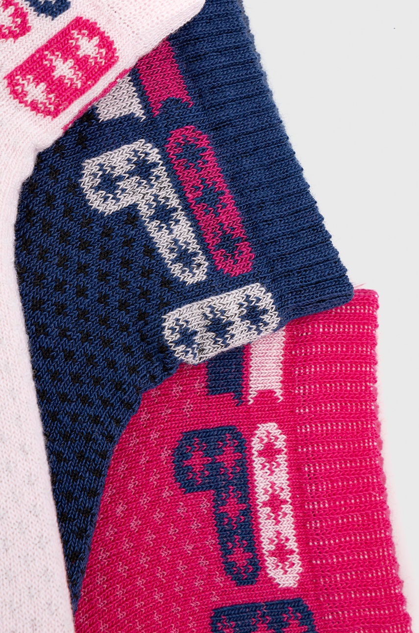 

Дитячі шкарпетки Fila (3-pack) колір рожевий