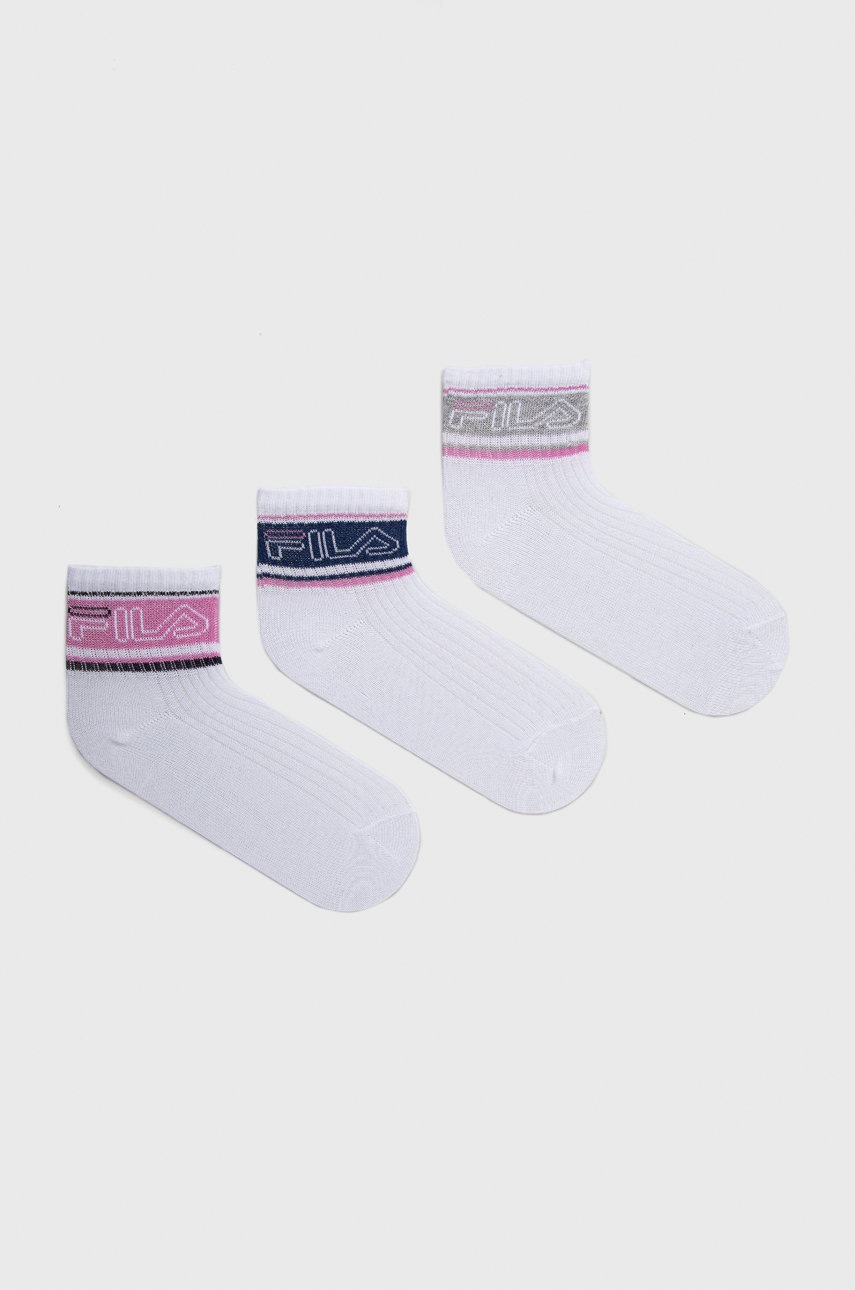 

Детски чорапи Fila (3-pack) в бяло, Бял