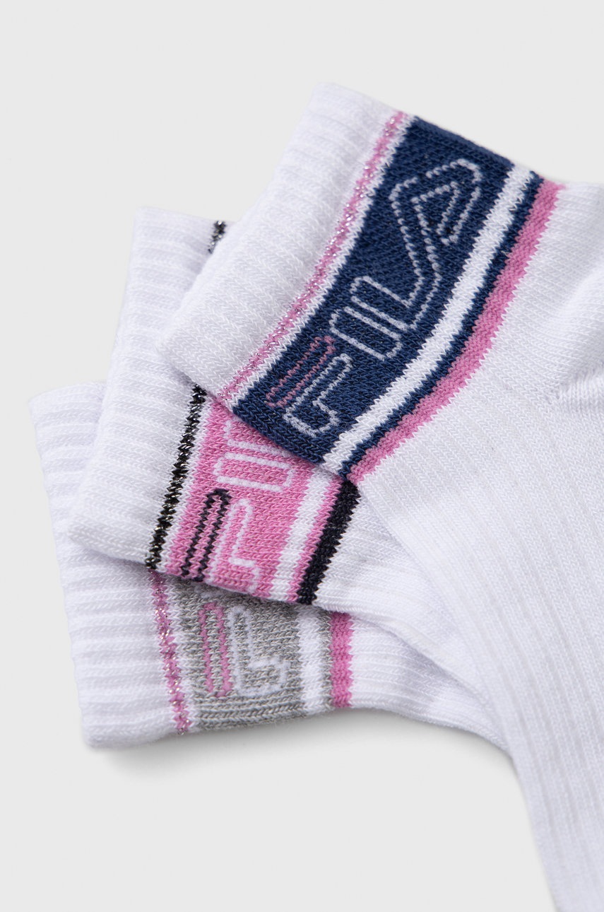 

Дитячі шкарпетки Fila (3-pack) колір білий