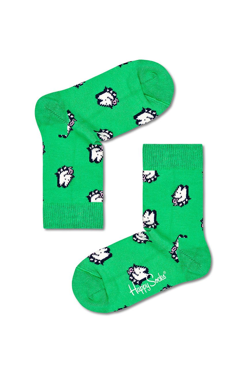 Happy Socks skarpetki dziecięce Dog kolor zielony