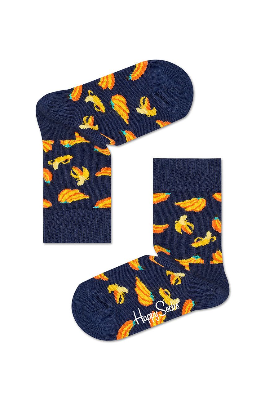 Levně Dětské ponožky Happy Socks tmavomodrá barva