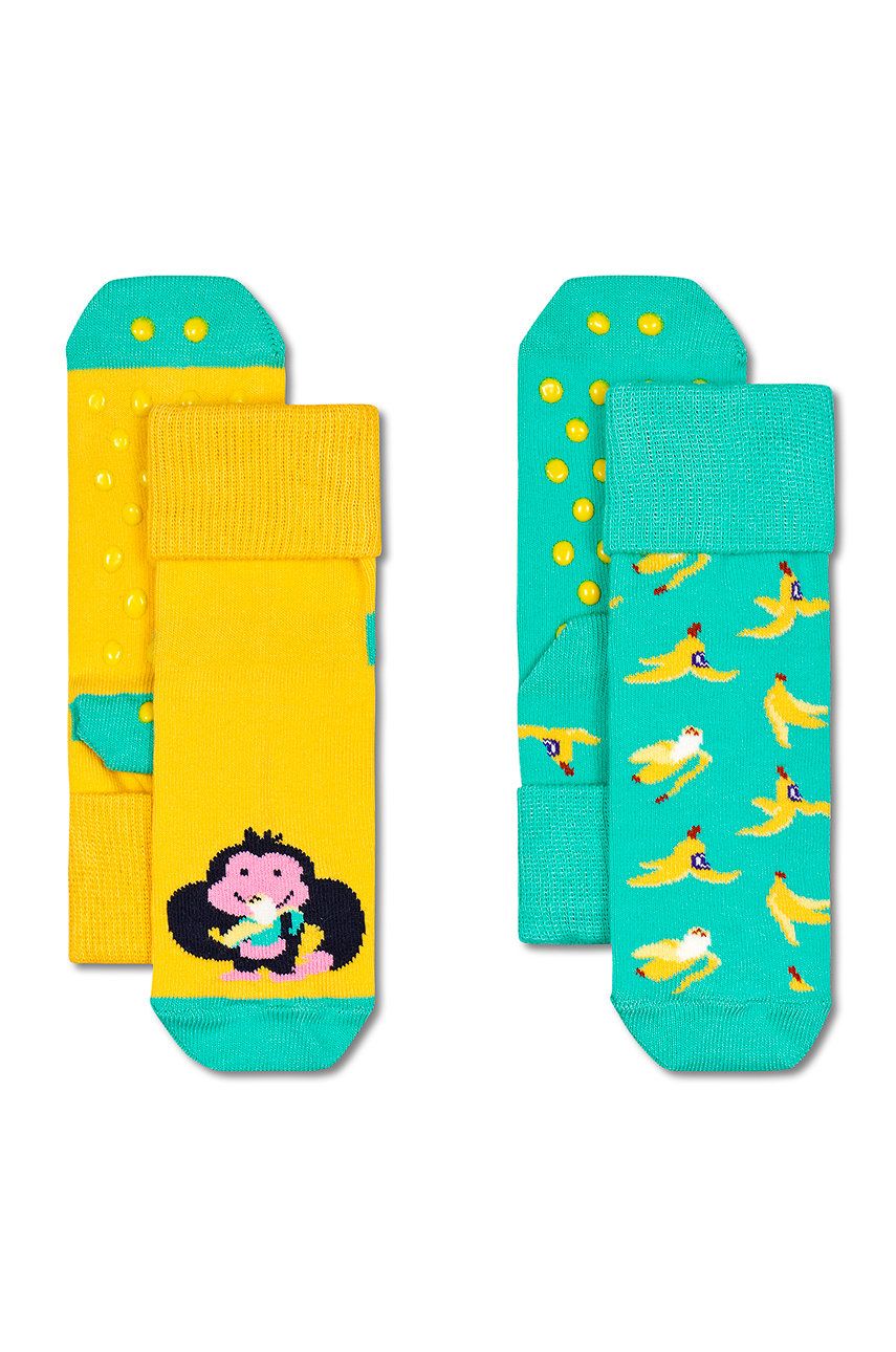 Happy Socks skarpetki dziecięce Monkey & Banana (2-pack)