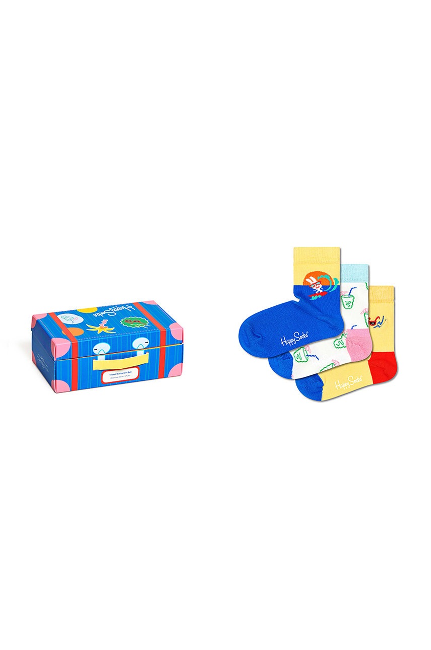 

Детски чорапи Happy Socks (3 чифта), Многоцветен