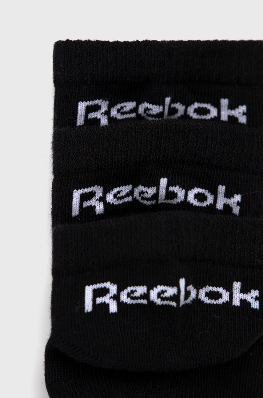 

Дитячі шкарпетки Reebok (3-pack) GD1025 колір чорний