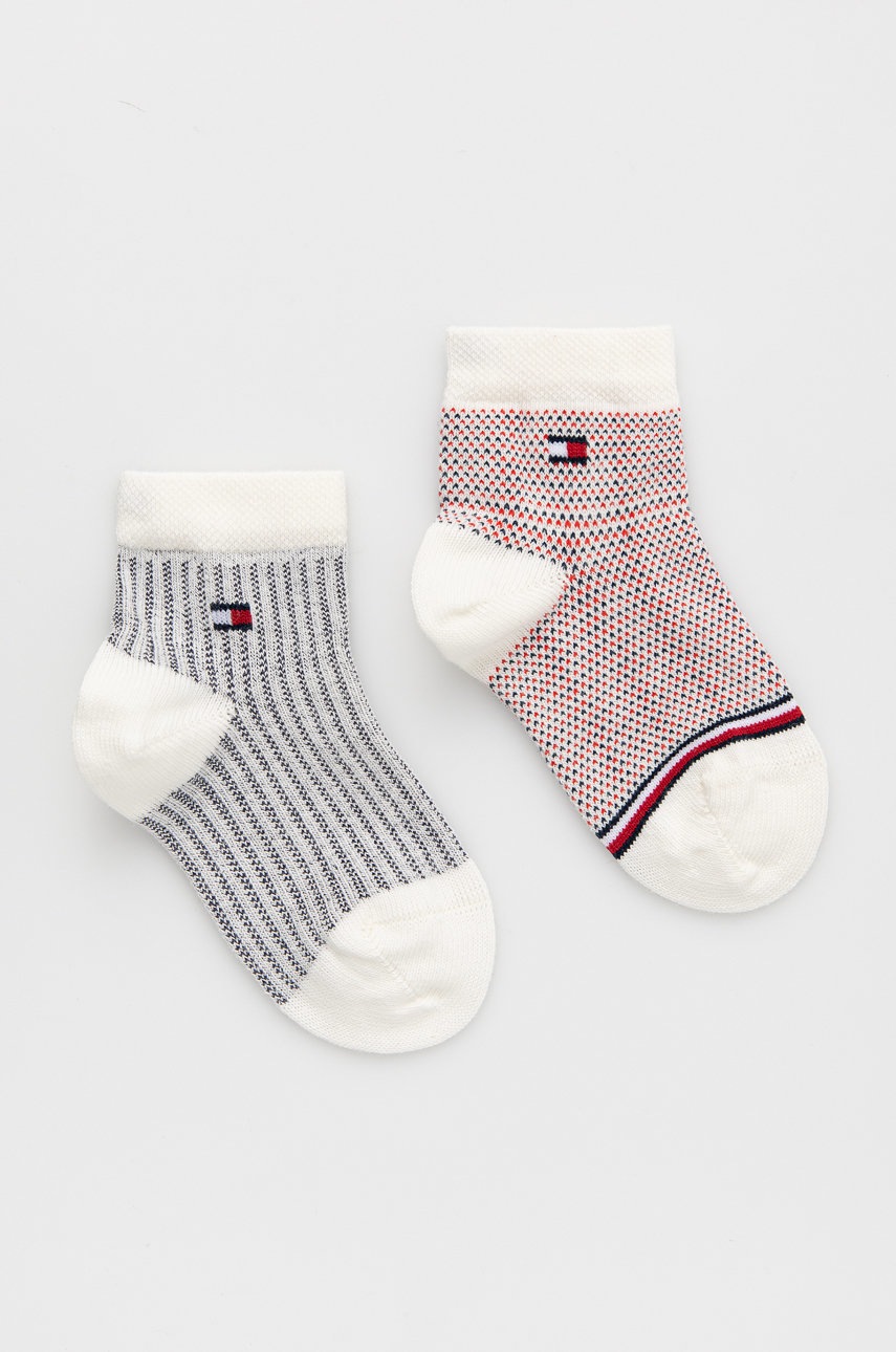 

Детски чорапи Tommy Hilfiger в бяло, Бял