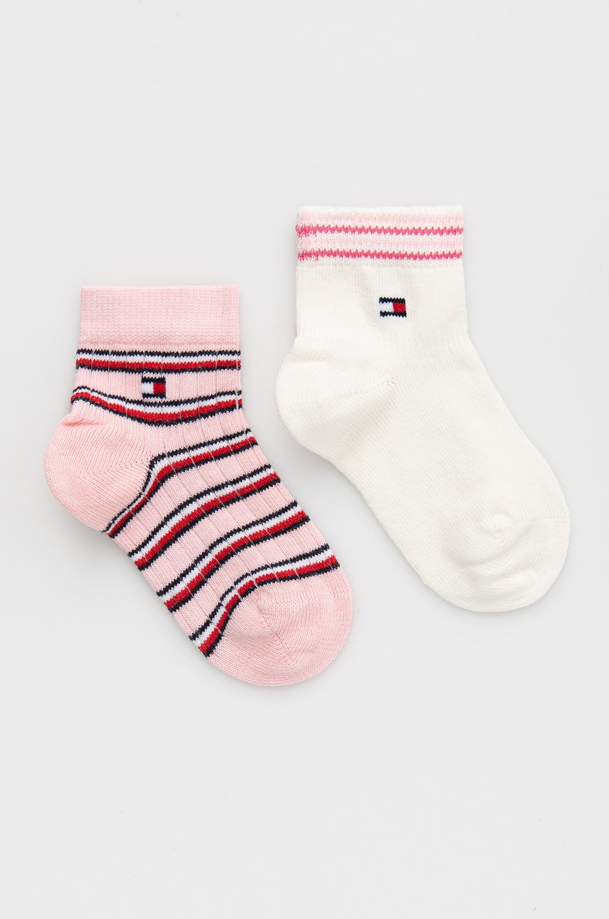 

Детски чорапи Tommy Hilfiger в розово, Розов