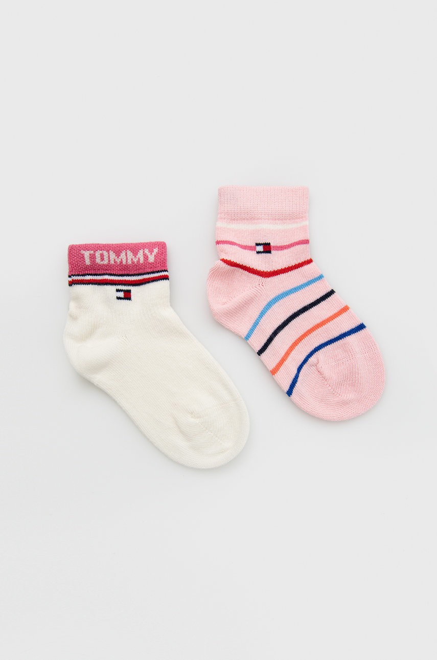 

Детски чорапи Tommy Hilfiger в розово, Розов