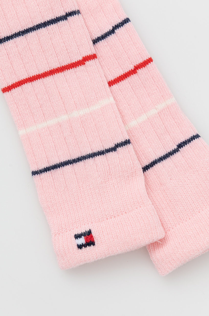

Детски клин Tommy Hilfiger в розово с десен, Розов