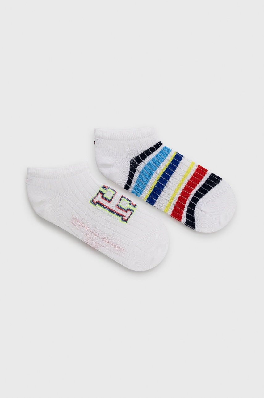 

Детски чорапи Tommy Hilfiger в бяло, Бял