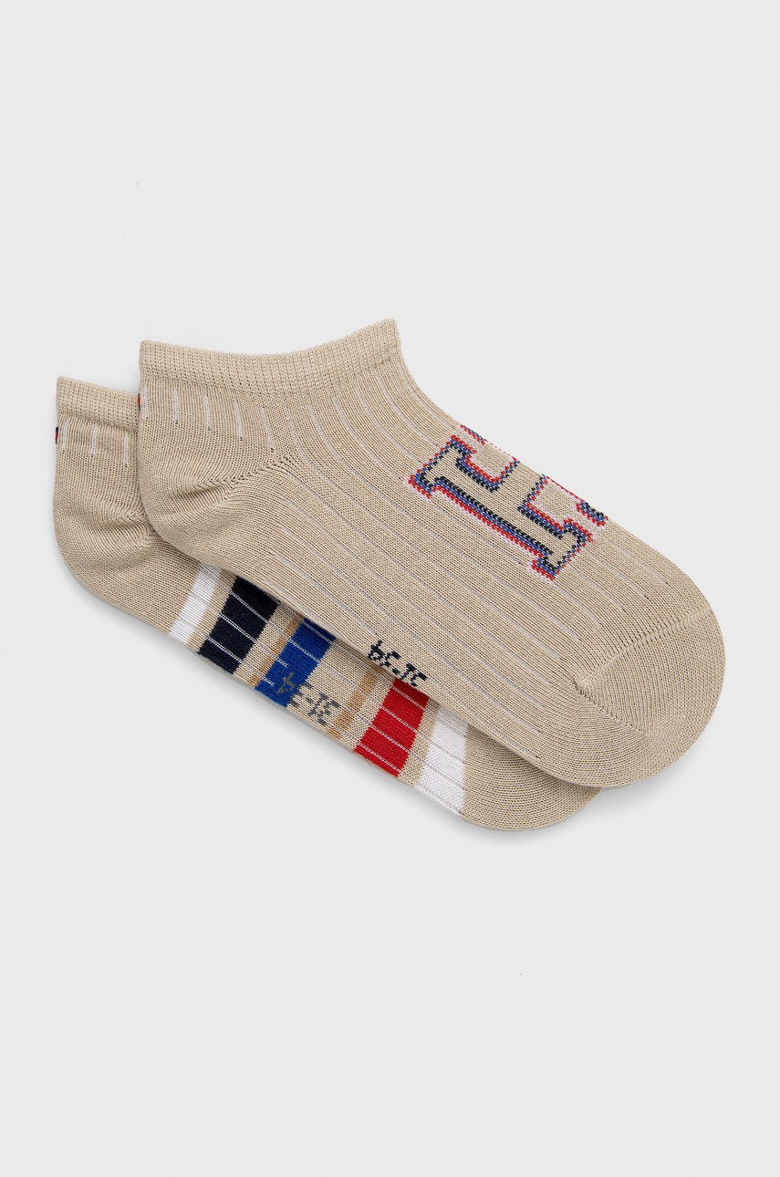 

Детски чорапи Tommy Hilfiger в бежово, Бежов