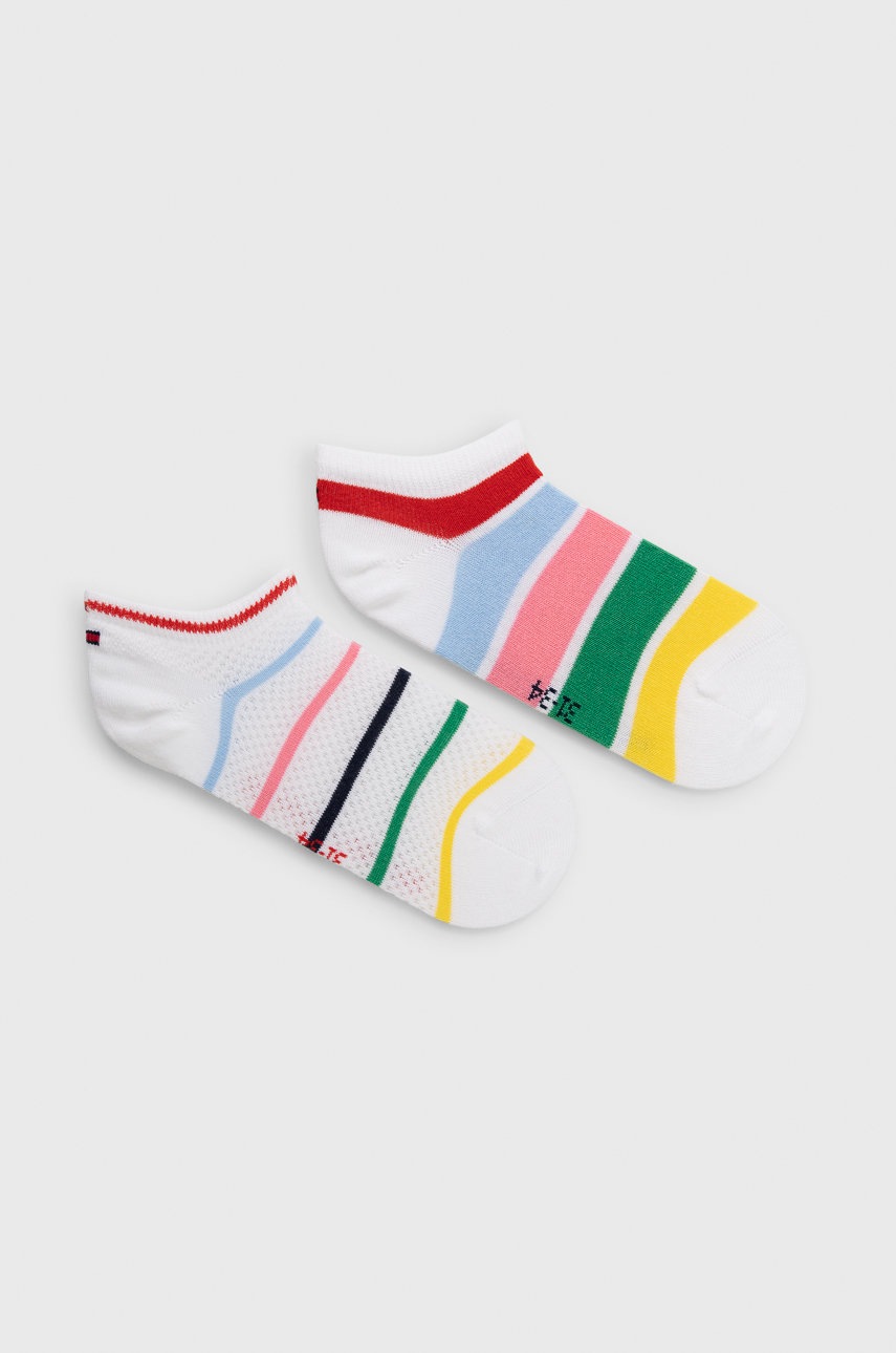 

Детски чорапи Tommy Hilfiger в бяло, Бял