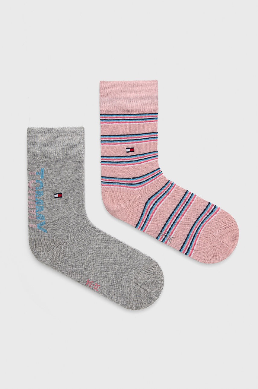 

Детски чорапи Tommy Hilfiger в розово, Розов