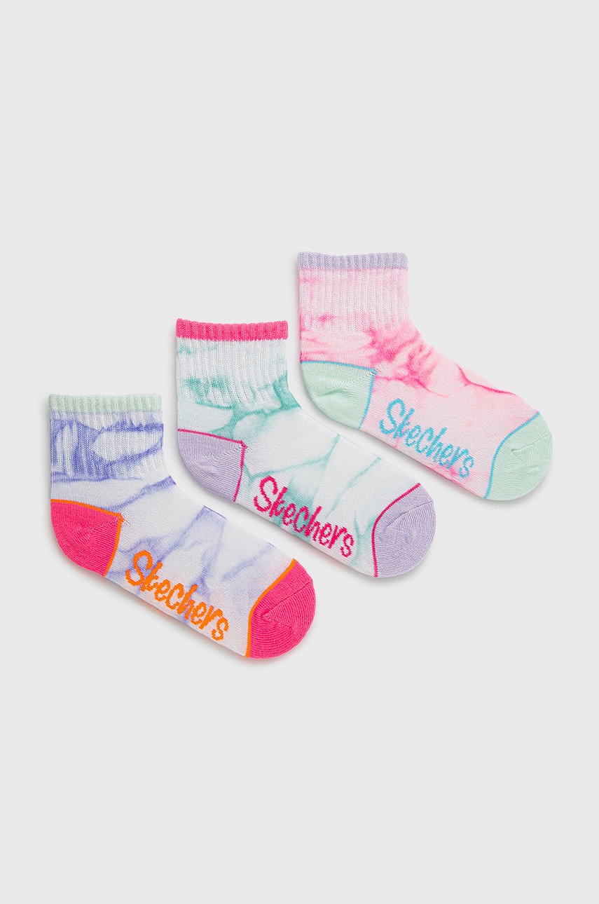 

Детски чорапи Skechers (3 чифта) в лилаво, Виолетов