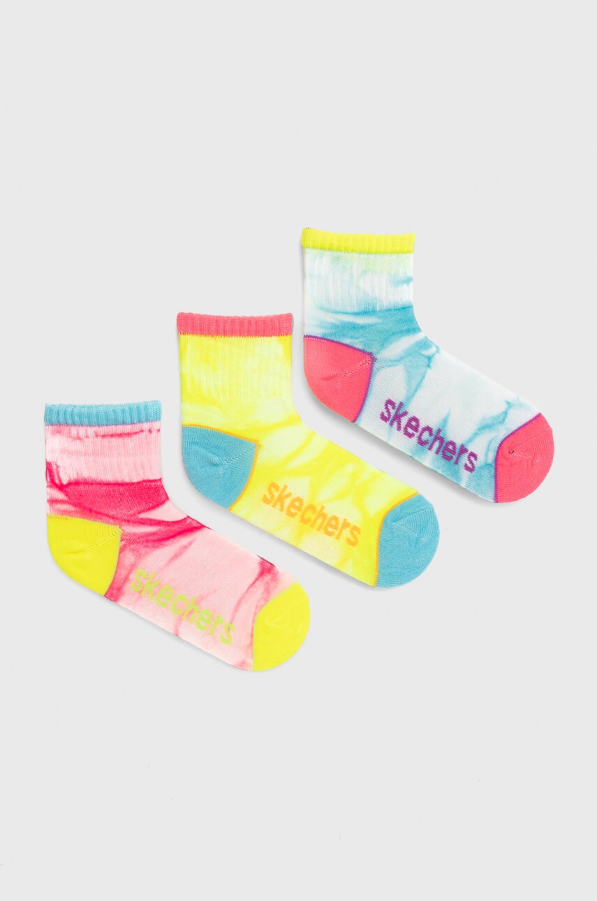 

Детски чорапи Skechers (3 чифта), Многоцветен