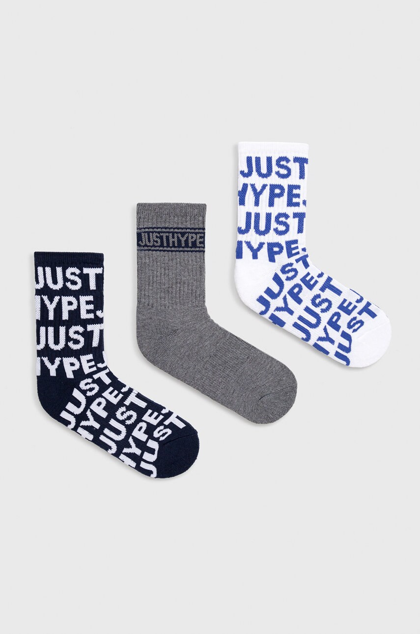 

Детски чорапи Hype (3 чифта) в сиво, Сив