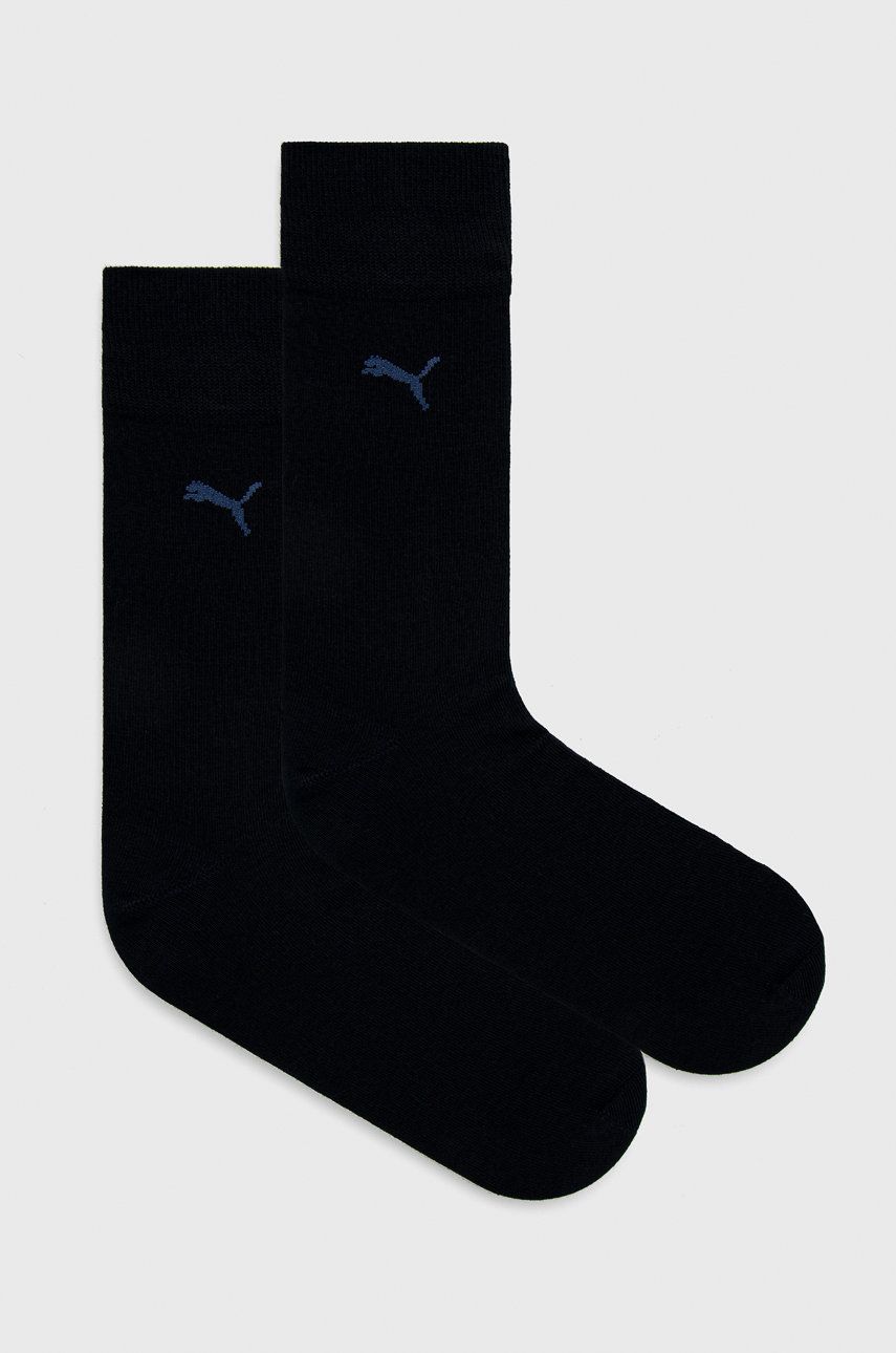 Ponožky Puma 907128 pánské, tmavomodrá barva - námořnická modř -  78% Bavlna