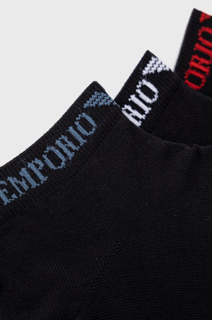 

Шкарпетки Emporio Armani Underwear (3-pack) чоловічі колір чорний