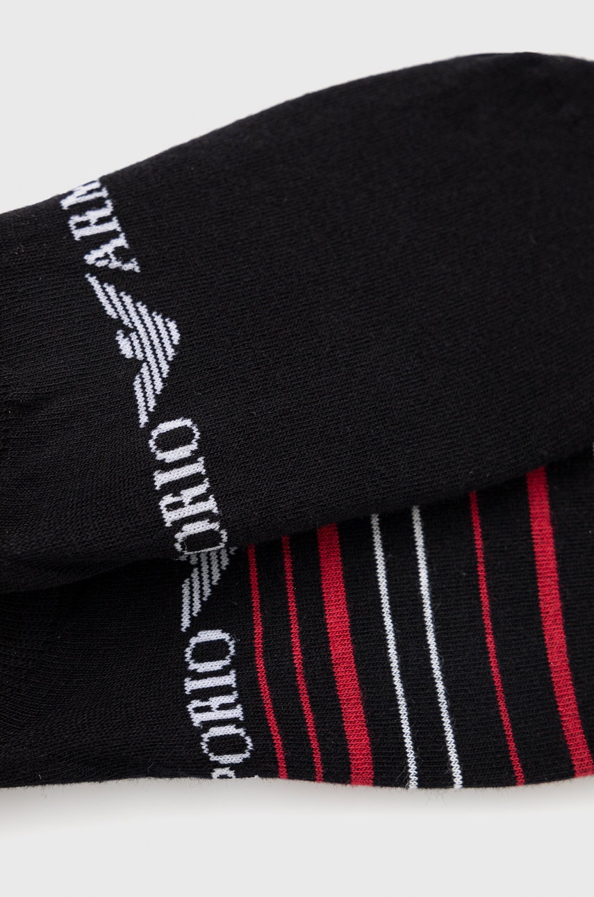 

Шкарпетки Emporio Armani Underwear (2-pack) чоловічі колір чорний