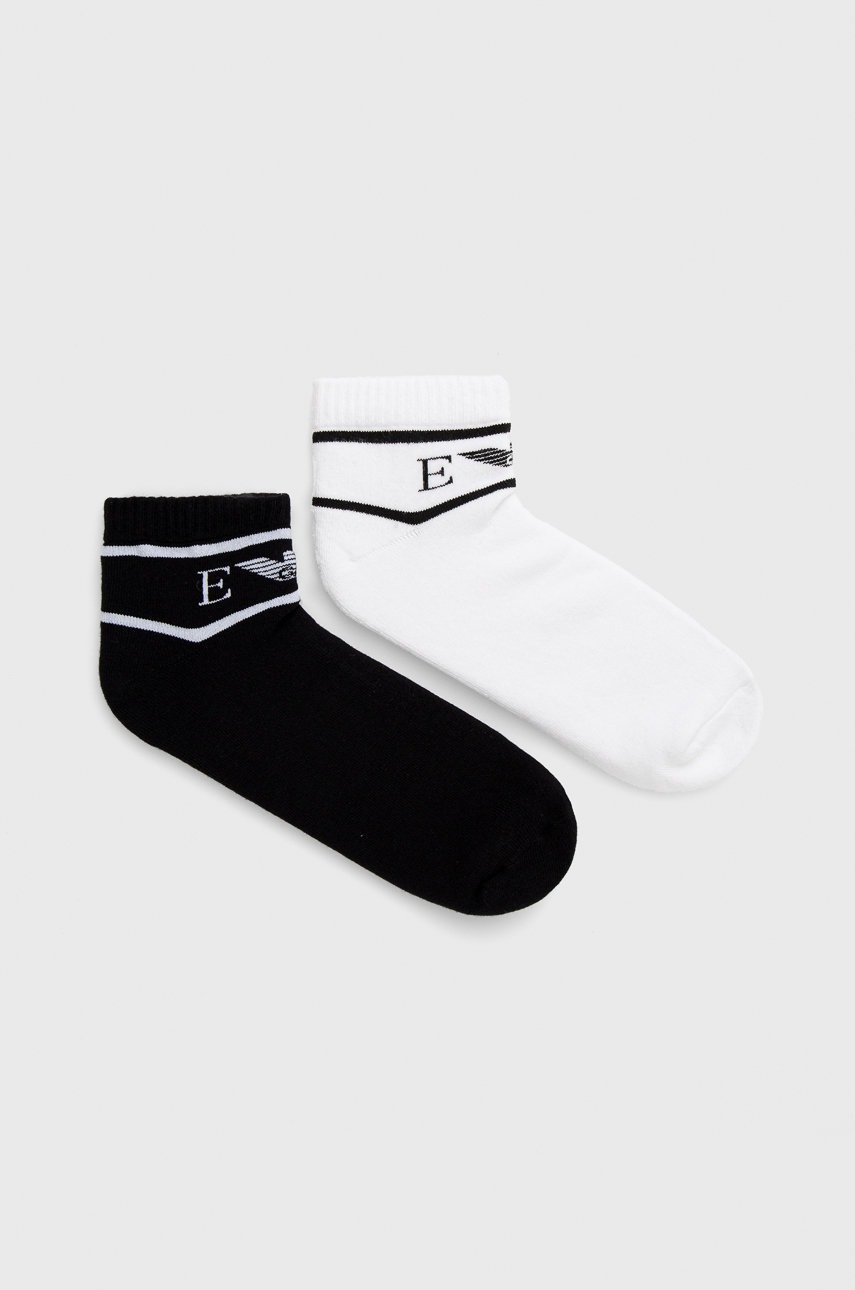 

Чорапи Emporio Armani Underwear (2 чифта) мъжки в бяло, Бял