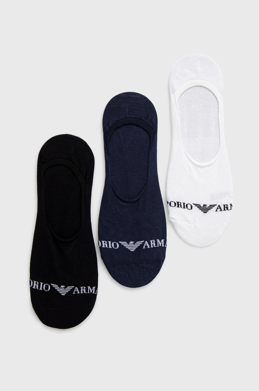 

Чорапи Emporio Armani Underwear (3 чифта) мъжки в тъмносиньо, Тъмносин