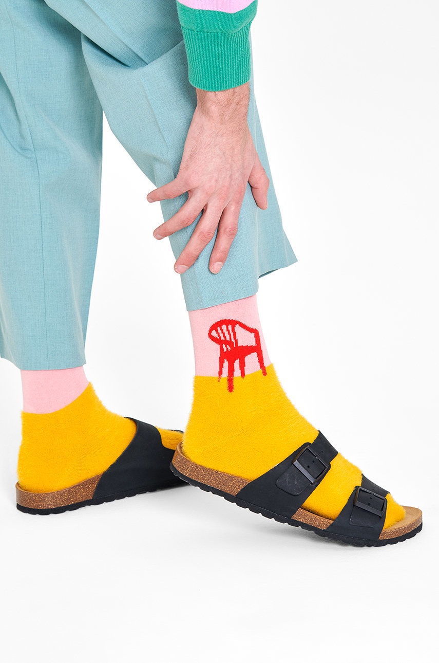 

Чорапи Happy Socks мъжки в оранжево, Оранжев
