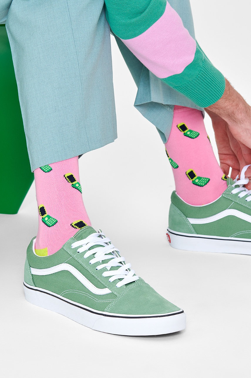 

Носки Happy Socks мужские цвет розовый