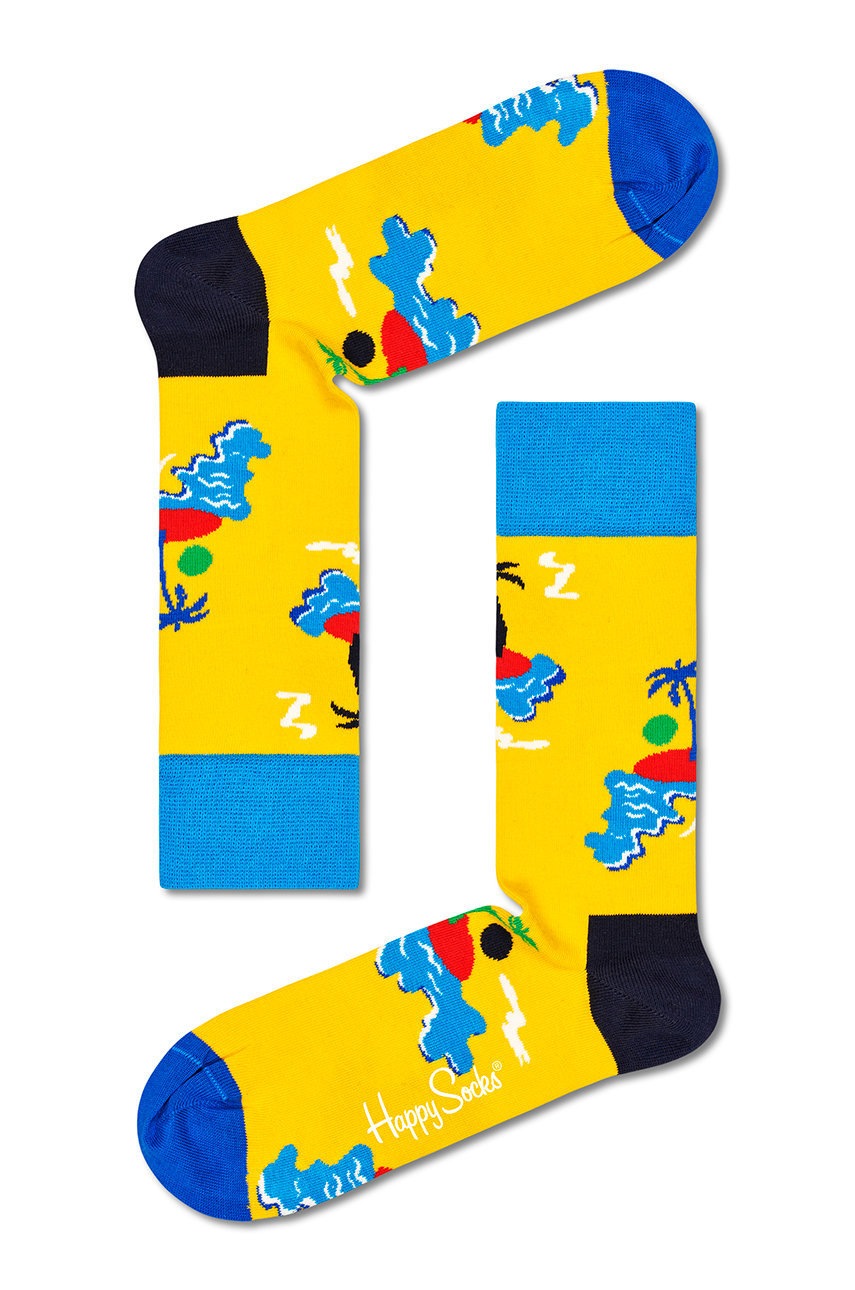 

Чорапи Happy Socks мъжки в жълто, Жълт