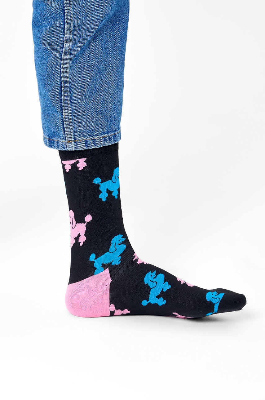 

Чорапи Happy Socks мъжки в черно, Черен