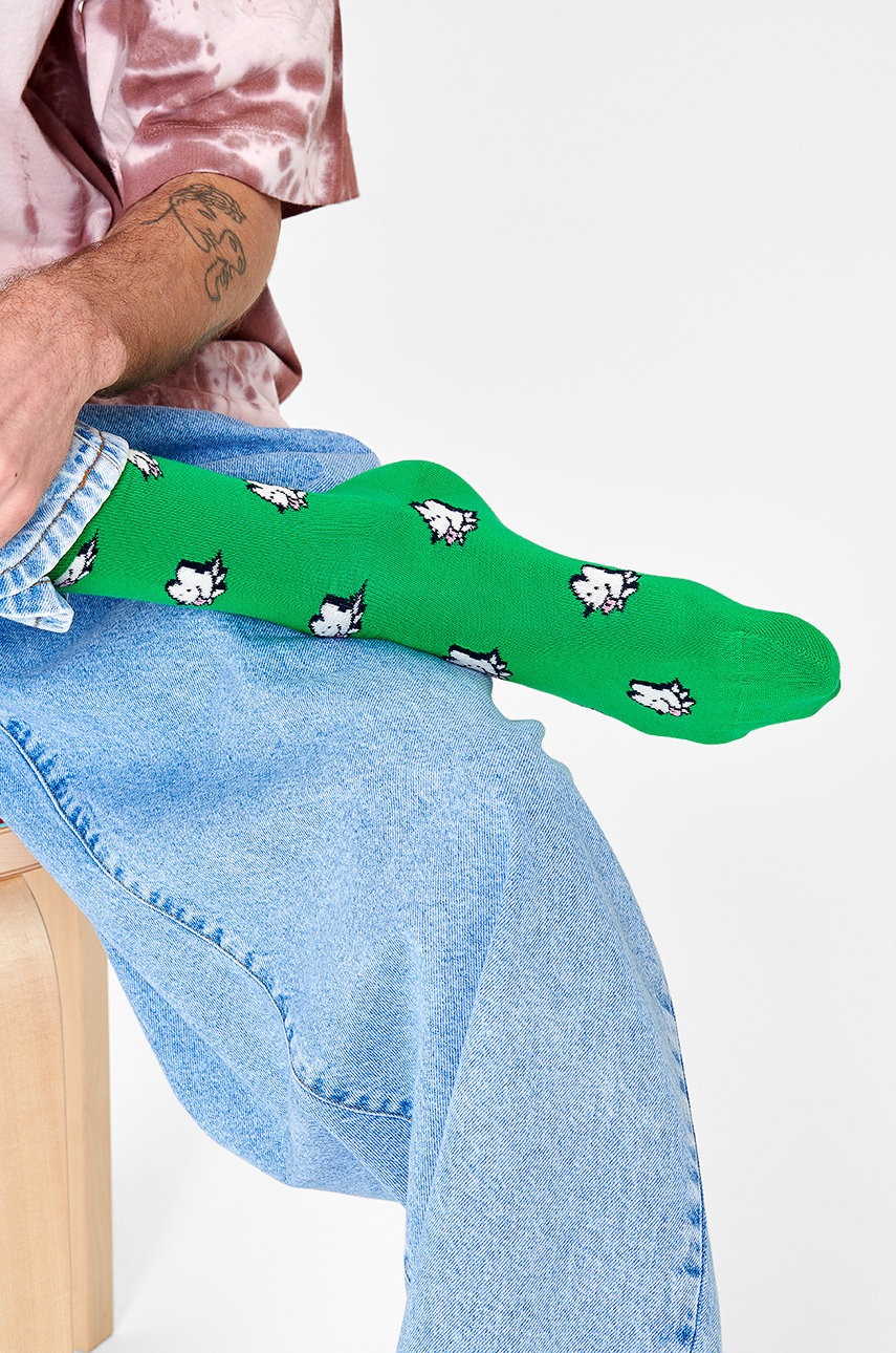 

Носки Happy Socks мужские цвет зелёный